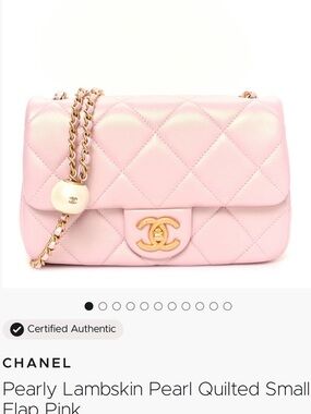 Chanel Pink Quilted Lambskin Small Flap Bag with Gold Hardware